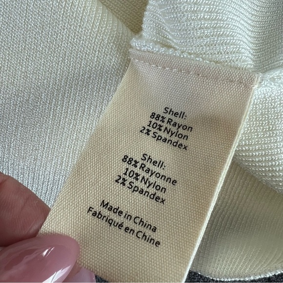 L’Agence Cardigan Sweater Women’s Small Knit Ivory White Tunic Long B23 - Picture 10 of 10